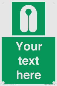 Custom sign safe condition Lifejacket